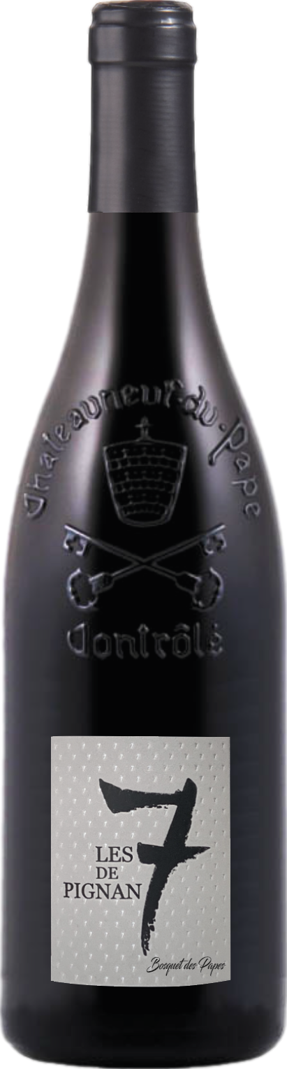 Bosquet des Papes Les 7 de Pignan Chateauneuf Du Pape 2022 Červené 15.5% 0.75 l (holá láhev)