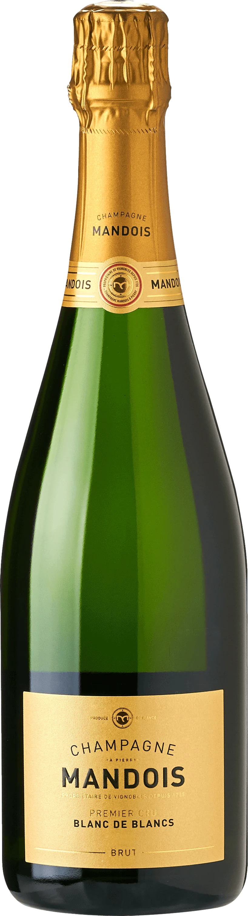 Champagne Mandois Blanc de Blancs Premier Cru 2020 Šumivé 12.0% 0.75 l (holá láhev)