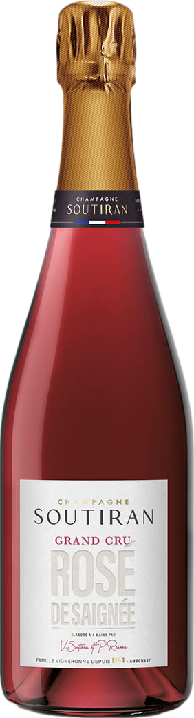 Champagne Soutiran Rose de Saignee Brut Grand Cru Šumivé 12.5% 0.75 l (holá láhev)