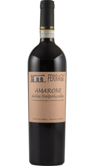 Bottle of Ferragu Amarone della Valpolicella 2014 wine 750 ml