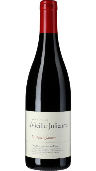 Bottle of Vieille Julienne Chateauneuf du Pape les Trois Sources  2015 wine 750 ml