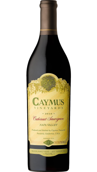 Bottle of Caymus Cabernet Sauvignon 2016 wine 750 ml