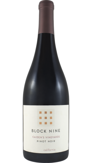 Bottle of Block Nine Caiden's Vineyard Pinot Noir 2020 wine 750 ml