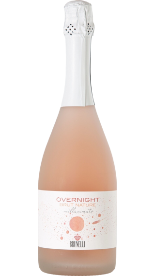 Bottle of Brunelli  Overnight Brut Nature Millesimato Rose 2020 wine 750 ml