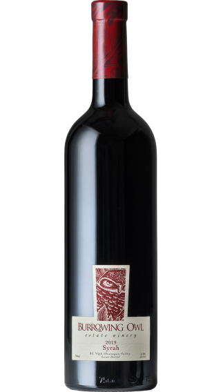 Bottle of Burrowing Owl Syrah 2019 wine 750 ml