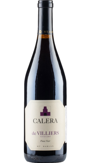 Bottle of Calera De Villiers Vineyard Pinot Noir 2018 wine 750 ml