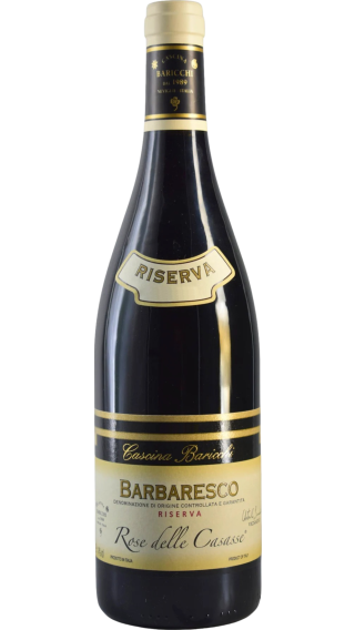 Bottle of Cascina Baricchi Rose delle Casasse Barbaresco Riserva 2017 wine 750 ml