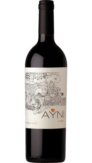 Bottle of Chakana Ayni Malbec 2019 wine 750 ml