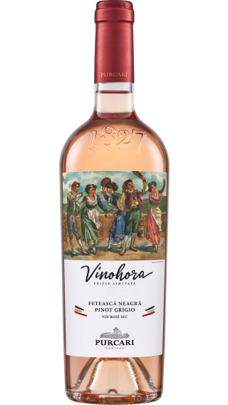 Bottle of Chateau Purcari Vinohora Rose 2022 wine 750 ml