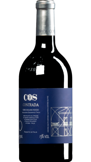 Bottle of COS Contrada Nero d'Avola 2017 wine 750 ml