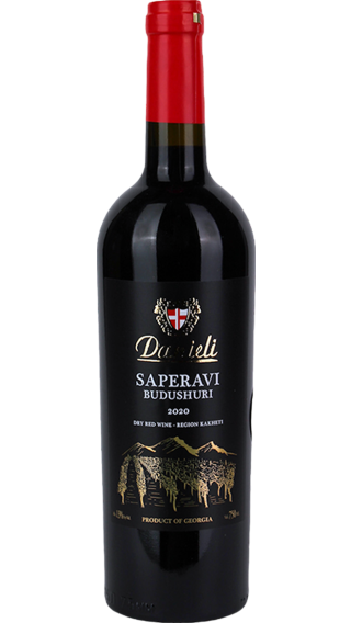 Bottle of Danieli Budeshuri Saperavi 2020 wine 750 ml