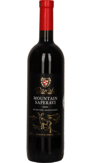 Bottle of Danieli Mountain Saperavi 2020 wine 750 ml