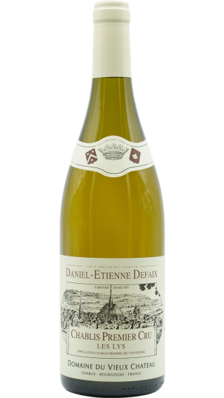 Bottle of Domaine Daniel-Etienne Defaix Chablis Premier Cru Les Lys 2013 wine 750 ml