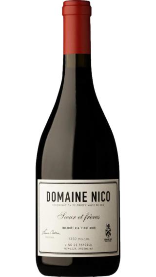 Bottle of Domaine Nico Histoire d'A Pinot Noir 2022 wine 750 ml