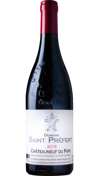 Bottle of Domaine St Prefert Chateauneuf Du Pape 2019 wine 750 ml