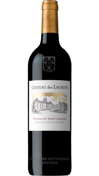 Bottle of Edmond de Rothschild Chateau des Laurets 2015 wine 750 ml