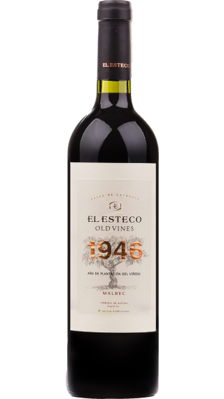 Bottle of El Esteco Old Vines Malbec 2022 wine 750 ml