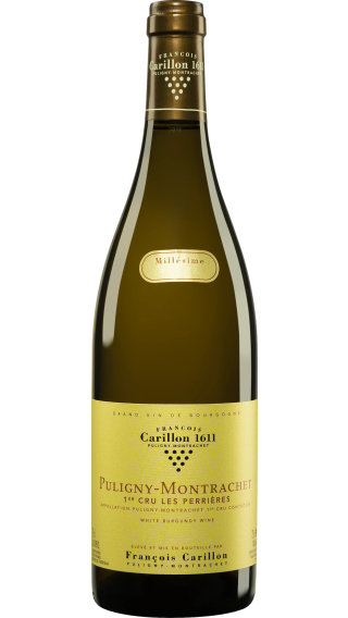 Bottle of Francois Carillon Puligny-Montrachet Premier Cru Les Perrieres 2022 wine 750 ml