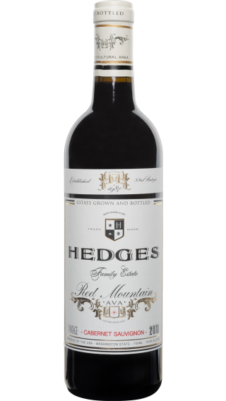 Bottle of Hedges Family Red Mountain Cabernet Sauvignon 2019 wine 750 ml