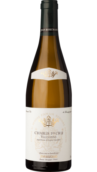 Bottle of Jean Bouchard Chablis Premier Cru Vaucoupin 2020 wine 750 ml