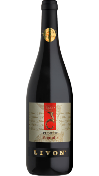 Bottle of Livon Eldoro Pignolo 2015 wine 750 ml