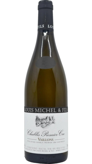 Bottle of Louis Michel & Fils Chablis Premier Cru Vaillons 2021 wine 750 ml