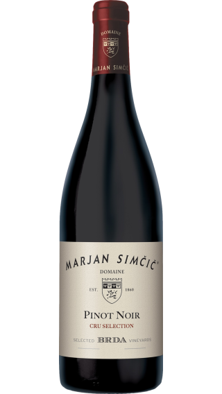 Bottle of Marjan Simcic Pinot Noir Cru Selection 2021 wine 750 ml