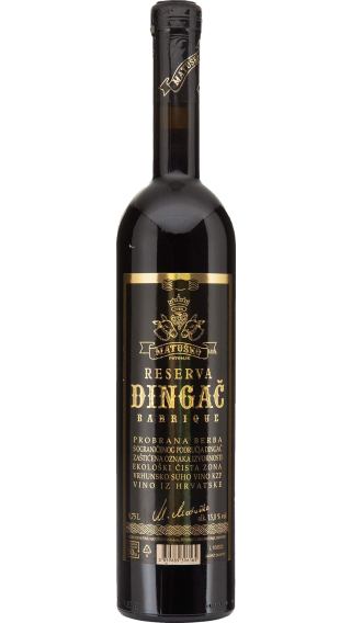 Bottle of Matusko Dingac Reserva 2016 wine 750 ml