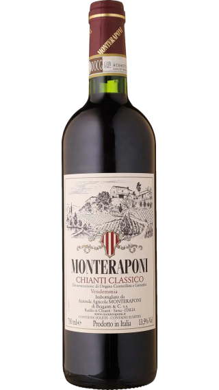 Bottle of Monteraponi Chianti Classico 2021 wine 750 ml