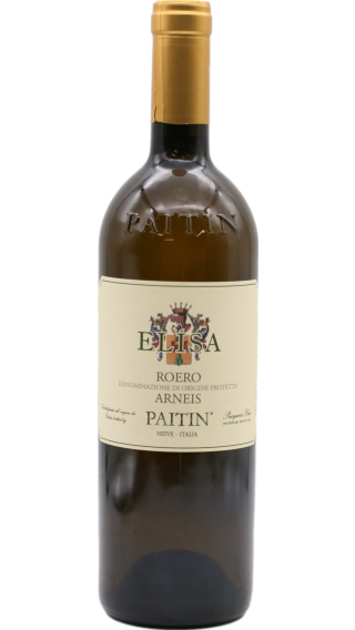 Bottle of Paitin Roero Arneis Elisa 2021 wine 750 ml