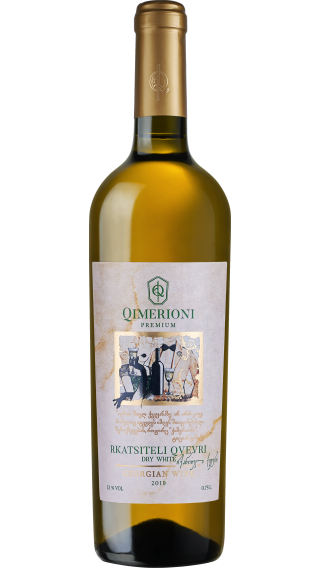 Bottle of Qimerioni Rkatsiteli Qvevri 2019 wine 750 ml