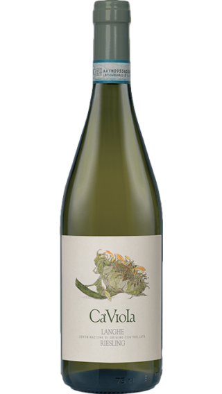 Bottle of Ca Viola Langhe Riesling 2017 wine 750 ml