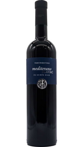 Bottle of Svirce Plavac Mediterano 2017 wine 750 ml