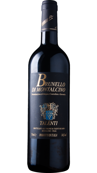 Bottle of Talenti Brunello di Montalcino 2018 wine 750 ml