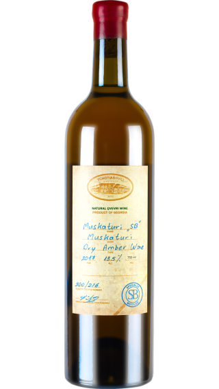 Bottle of Tchotiashvili Muskaturi Rkatsiteli 2020 wine 750 ml