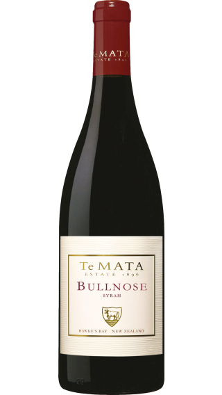 Bottle of Te Mata Bullnose Syrah 2018 wine 750 ml