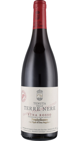 Bottle of Tenuta delle Terre Nere Etna Rosso Prephylloxera Don Peppino 2019 wine 750 ml