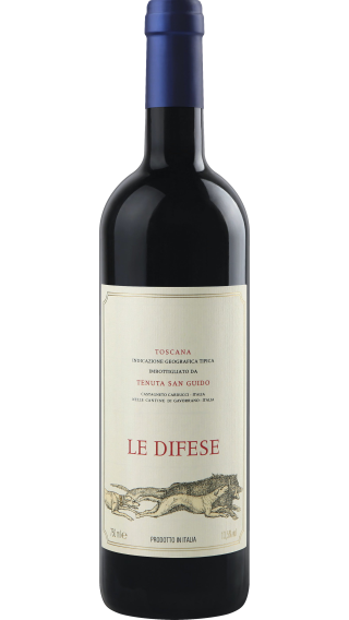 Bottle of Tenuta San Guido Le Difese 2022 wine 750 ml