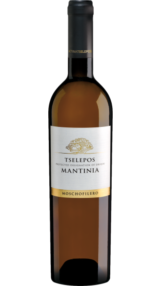 Bottle of Tselepos Mantineia Moschofilero 2023 wine 750 ml