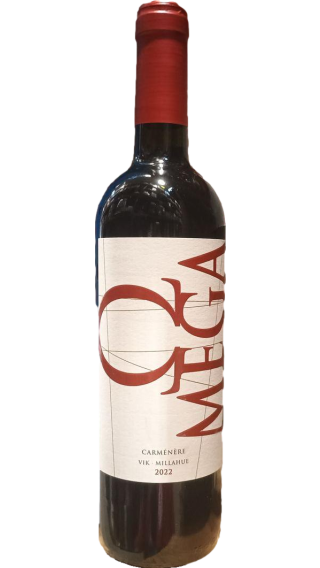 Bottle of Vina Vik Omega Carmenere 2022 wine 750 ml