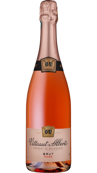 Bottle of Vitteaut-Alberti Cremant de Bourgogne Rose Brut wine 750 ml