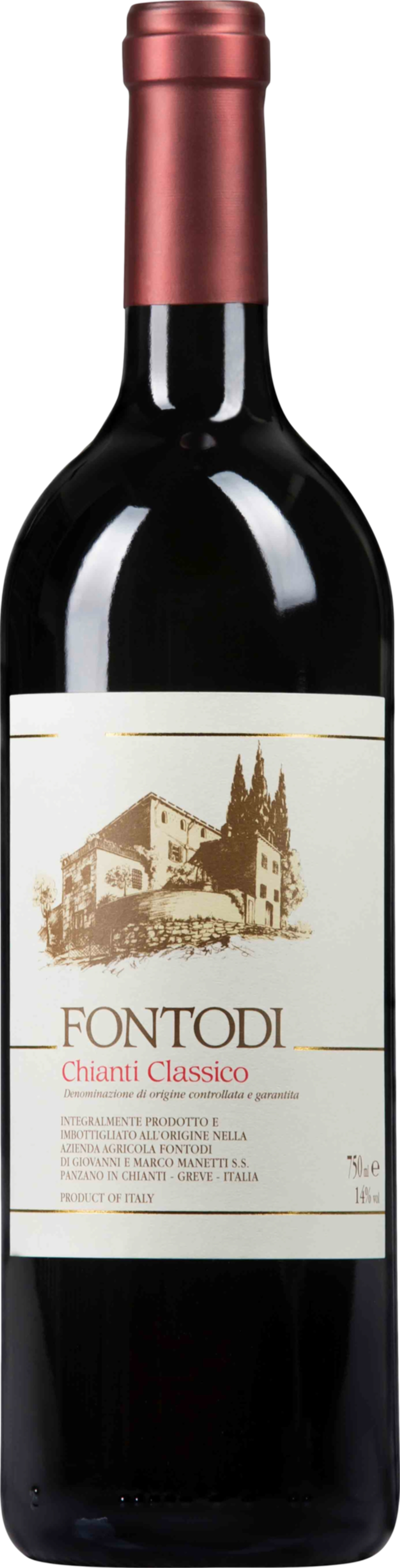 Fontodi Chianti Classico 2021 Červené 14.0% 0.75 l (holá láhev)