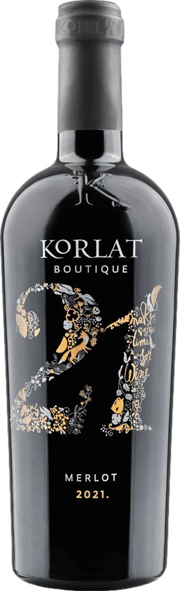 Korlat Merlot Boutique 2021 Červené 14.0% 0.75 l (holá láhev)