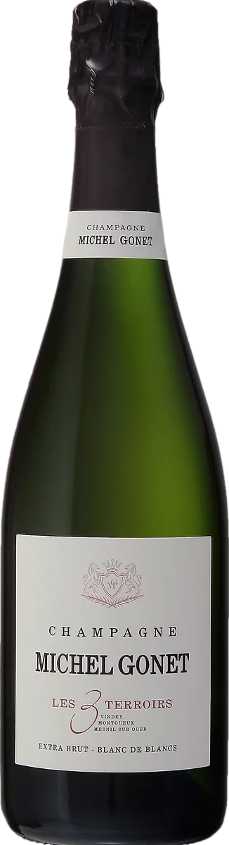 Champagne Michel Gonet Les 3 Terroirs Blanc de Blancs Grand Cru Extra Brut 2018 Šumivé 12.5% 0.75 l (holá láhev)
