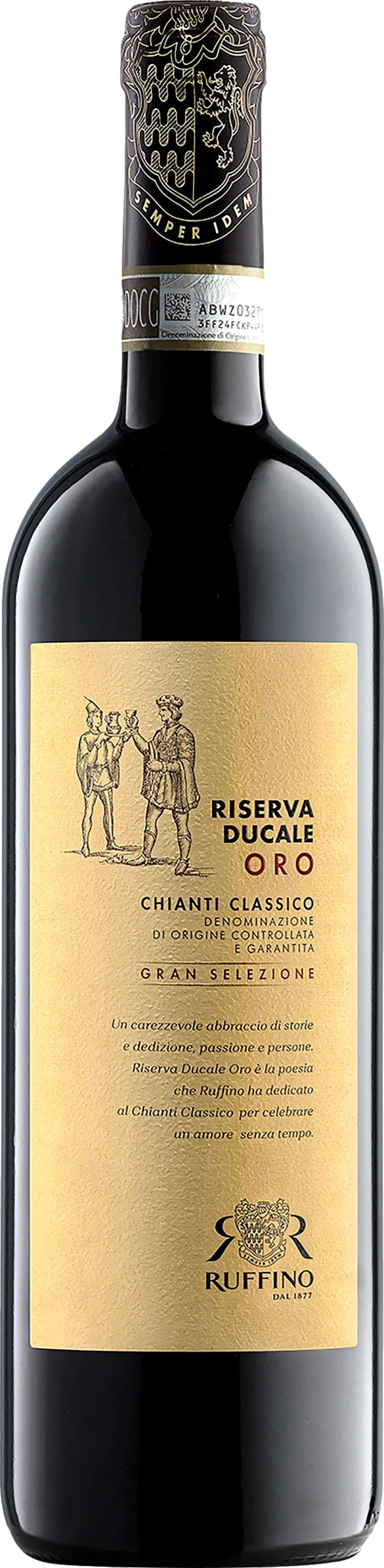 Ruffino Chianti Classico Gran Selezione Riserva Ducale Oro 2021 Červené 15.0% 0.75 l (holá láhev)